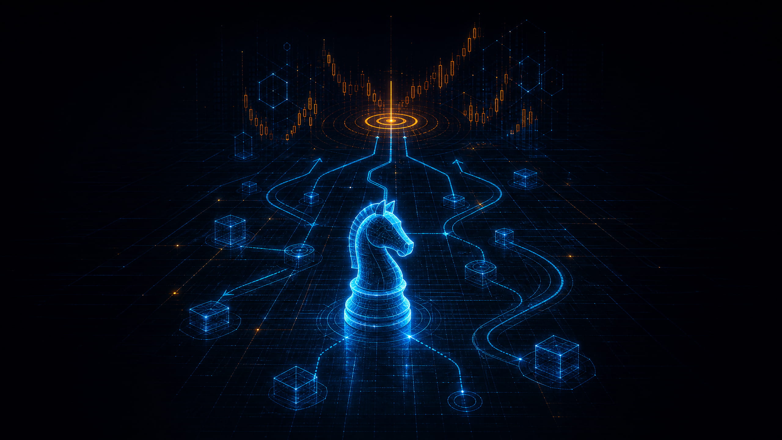 Strategic trading map with chess knight representing Crypto Trading Strategies
